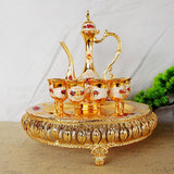 Maxbell Maxbell 8x Vintage Turkish Coffee Pot Set Household Use Retro for Wedding Style B