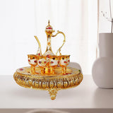 Maxbell Maxbell 8x Vintage Turkish Coffee Pot Set Household Use Retro for Wedding Style B