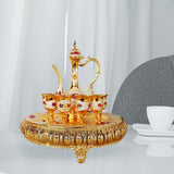Maxbell Maxbell 8x Vintage Turkish Coffee Pot Set Household Use Retro for Wedding Style B