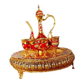 Maxbell Maxbell 8x Vintage Turkish Coffee Pot Set Household Use Retro for Wedding Style C