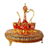Maxbell Maxbell 8x Vintage Turkish Coffee Pot Set Household Use Retro for Wedding Style C