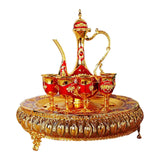 Maxbell Maxbell 8x Vintage Turkish Coffee Pot Set Household Use Retro for Wedding Style C