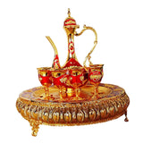 Maxbell Maxbell 8x Vintage Turkish Coffee Pot Set Household Use Retro for Wedding Style C