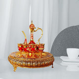 Maxbell Maxbell 8x Vintage Turkish Coffee Pot Set Household Use Retro for Wedding Style C