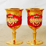 Maxbell Maxbell 8x Vintage Turkish Coffee Pot Set Household Use Retro for Wedding Style C