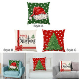 Maxbell Maxbell Christmas Pillow Cover Square Rustic Decorative for Farmhouse style A