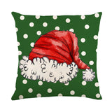 Maxbell Maxbell Christmas Pillow Cover Square Rustic Decorative for Farmhouse style A