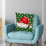 Maxbell Maxbell Christmas Pillow Cover Square Rustic Decorative for Farmhouse style A