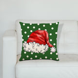 Maxbell Maxbell Christmas Pillow Cover Square Rustic Decorative for Farmhouse style A