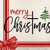 Maxbell Maxbell Christmas Pillow Cover Square Rustic Decorative for Farmhouse style B