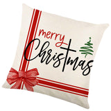 Maxbell Maxbell Christmas Pillow Cover Square Rustic Decorative for Farmhouse style B