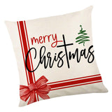 Maxbell Maxbell Christmas Pillow Cover Square Rustic Decorative for Farmhouse style B