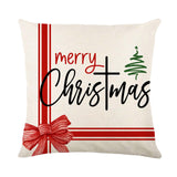 Maxbell Maxbell Christmas Pillow Cover Square Rustic Decorative for Farmhouse style B