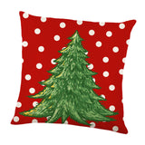 Maxbell Maxbell Christmas Pillow Cover Square Rustic Decorative for Farmhouse style C