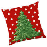 Maxbell Maxbell Christmas Pillow Cover Square Rustic Decorative for Farmhouse style C