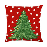 Maxbell Maxbell Christmas Pillow Cover Square Rustic Decorative for Farmhouse style C