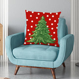 Maxbell Maxbell Christmas Pillow Cover Square Rustic Decorative for Farmhouse style C