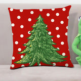 Maxbell Maxbell Christmas Pillow Cover Square Rustic Decorative for Farmhouse style C