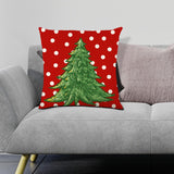 Maxbell Maxbell Christmas Pillow Cover Square Rustic Decorative for Farmhouse style C