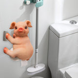 Maxbell Roll Paper Towel Rack Pigs Shaped Wall Mounted Reusable Durable for Kitchen