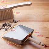 Maxbell Mini Stainless Steel Dustpan and Broom Garbage for Outdoor Room Cleaner