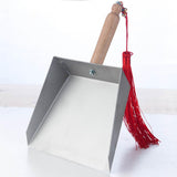 Maxbell Mini Stainless Steel Dustpan and Broom Garbage for Outdoor Room Cleaner