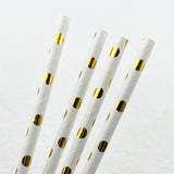 Maxbell 25 Pieces Party Paper Straws Drinking Straw for Restaurants Home Bridal
