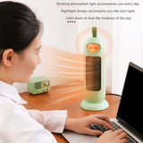 Maxbell Portable Electric Heater with Nightlight for Bathroom Household Office Green