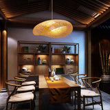 Maxbell Maxbell Bamboo Pendant Light Lantern Hand Woven for Corridor Dining Room Kitchen 80cmx55cmx25cm