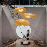 Maxbell Maxbell Bamboo Pendant Light Lantern Hand Woven for Corridor Dining Room Kitchen 100cmx55cmx30cm