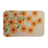 Maxbell Maxbell 16x47inch Linen Floral kitchen Toilet Floor Rug Carpet Non Slip