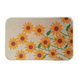 Maxbell Maxbell 16x47inch Linen Floral kitchen Toilet Floor Rug Carpet Non Slip