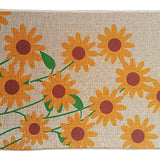 Maxbell Maxbell 16x47inch Linen Floral kitchen Toilet Floor Rug Carpet Non Slip