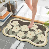 Maxbell Maxbell Diatom Bathroom Rug Carpet Door Mat for Hallway Living Room Farmhouse Style A