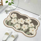 Maxbell Maxbell Diatom Bathroom Rug Carpet Door Mat for Hallway Living Room Farmhouse Style A