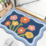 Maxbell Maxbell Diatom Bathroom Rug Carpet Door Mat for Hallway Living Room Farmhouse Style B