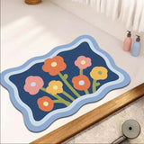 Maxbell Maxbell Diatom Bathroom Rug Carpet Door Mat for Hallway Living Room Farmhouse Style B