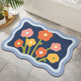 Maxbell Maxbell Diatom Bathroom Rug Carpet Door Mat for Hallway Living Room Farmhouse Style B