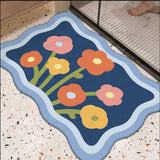 Maxbell Maxbell Diatom Bathroom Rug Carpet Door Mat for Hallway Living Room Farmhouse Style B