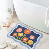 Maxbell Maxbell Diatom Bathroom Rug Carpet Door Mat for Hallway Living Room Farmhouse Style B