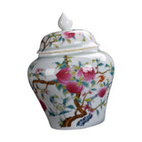 Maxbell Maxbell Glazed Hand Painted Ceramic Ginger Jar Home Decor Accent Art Decoration