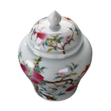 Maxbell Maxbell Glazed Hand Painted Ceramic Ginger Jar Home Decor Accent Art Decoration