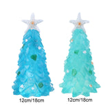 Maxbell Maxbell Resin Figurines Tree Ornament Living Room Portable Accessory Decor Blue 12cm