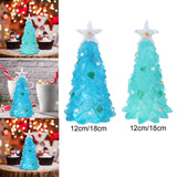 Maxbell Maxbell Resin Figurines Tree Ornament Living Room Portable Accessory Decor Blue 12cm