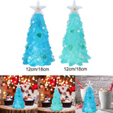 Maxbell Maxbell Resin Figurines Tree Ornament Living Room Portable Accessory Decor Blue 12cm
