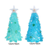 Maxbell Maxbell Resin Figurines Tree Ornament Living Room Portable Accessory Decor Blue 12cm
