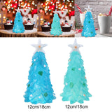 Maxbell Maxbell Resin Figurines Tree Ornament Living Room Portable Accessory Decor Blue 12cm