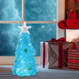 Maxbell Maxbell Resin Figurines Tree Ornament Living Room Portable Accessory Decor Blue 18cm