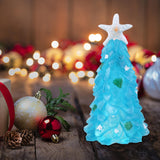 Maxbell Maxbell Resin Figurines Tree Ornament Living Room Portable Accessory Decor Blue 18cm
