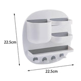 Maxbell Maxbell Storage Shelves Wall Mounted Save Space Hanging Sturdy for Cabinets Lipstick White